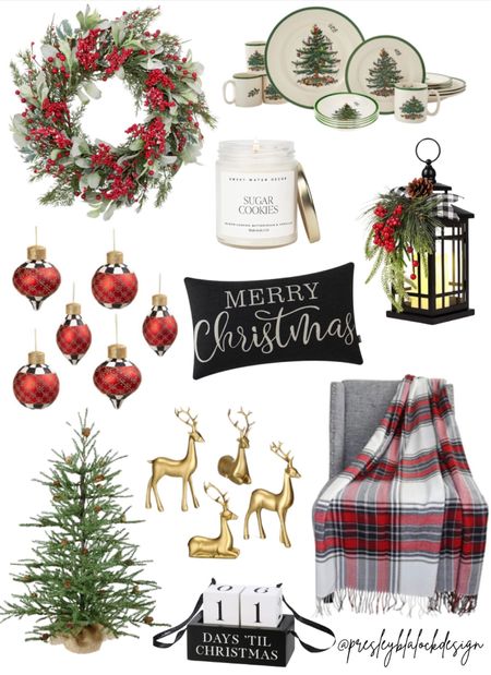 Christmas Decor / Holiday Decorations / Seasonal Home Decor / Christmas Door Wreath / Throw Blanket / Throw Pillow / Mackenzie Childs Ornaments / Christmas Candle / Holiday Dinnerware 

#LTKhome #LTKHoliday #LTKSeasonal