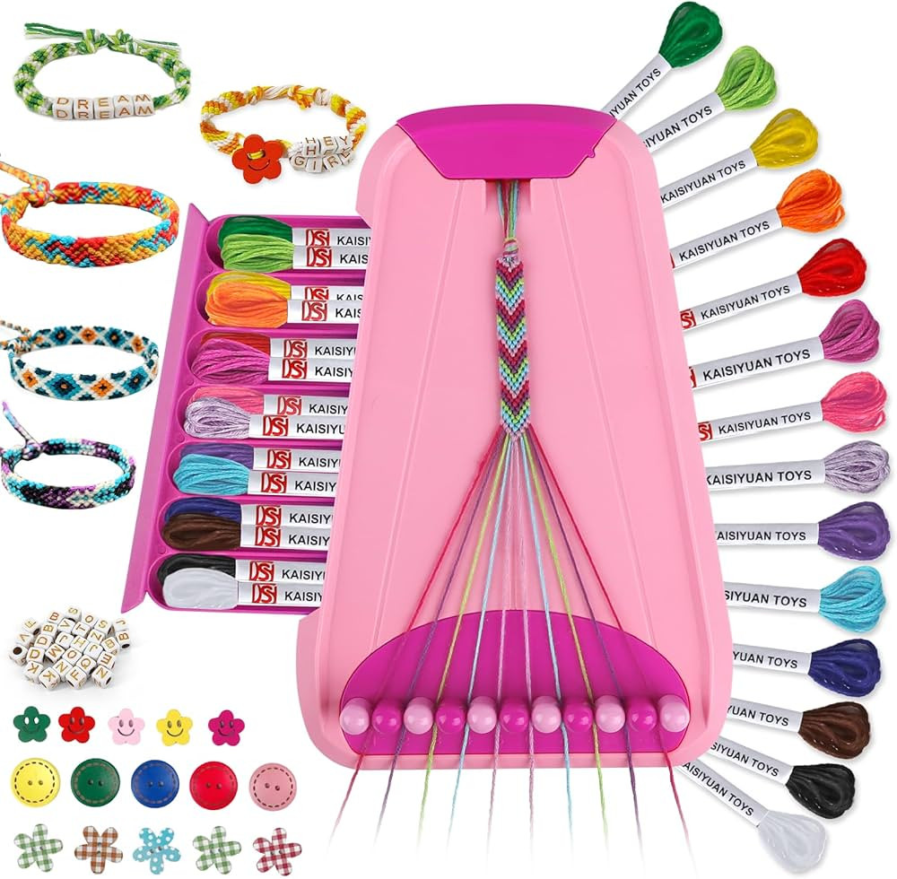 Arts and Crafts for Kids Ages 8-12,Friendship Bracelet Making Kit for Girl,Kids Jewelry Making Ki... | Amazon (US)