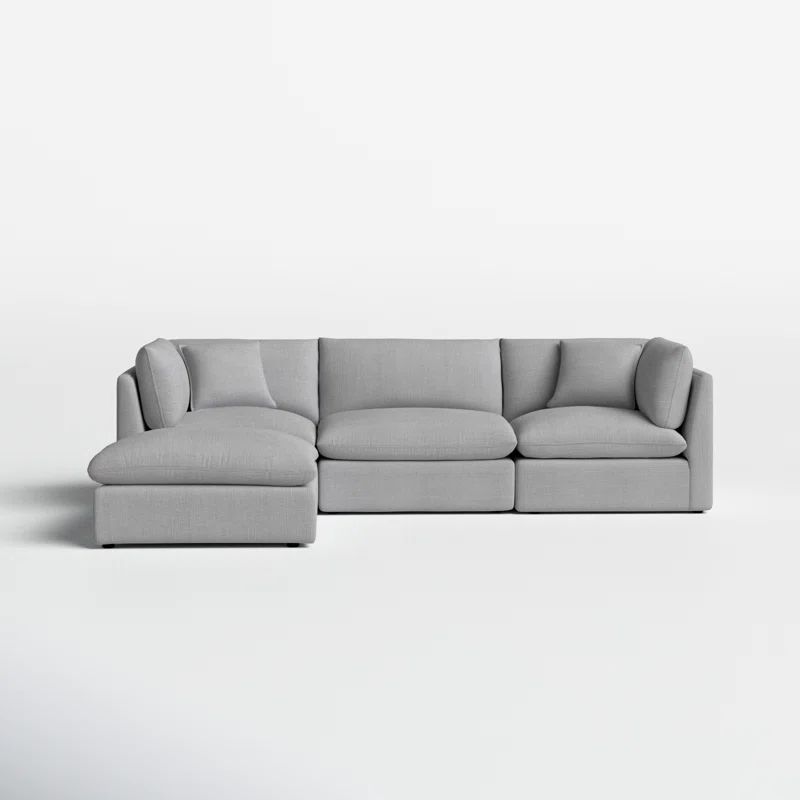 Annabella 4 - Piece Modular Upholstered Reversible L-Sectional | Wayfair North America