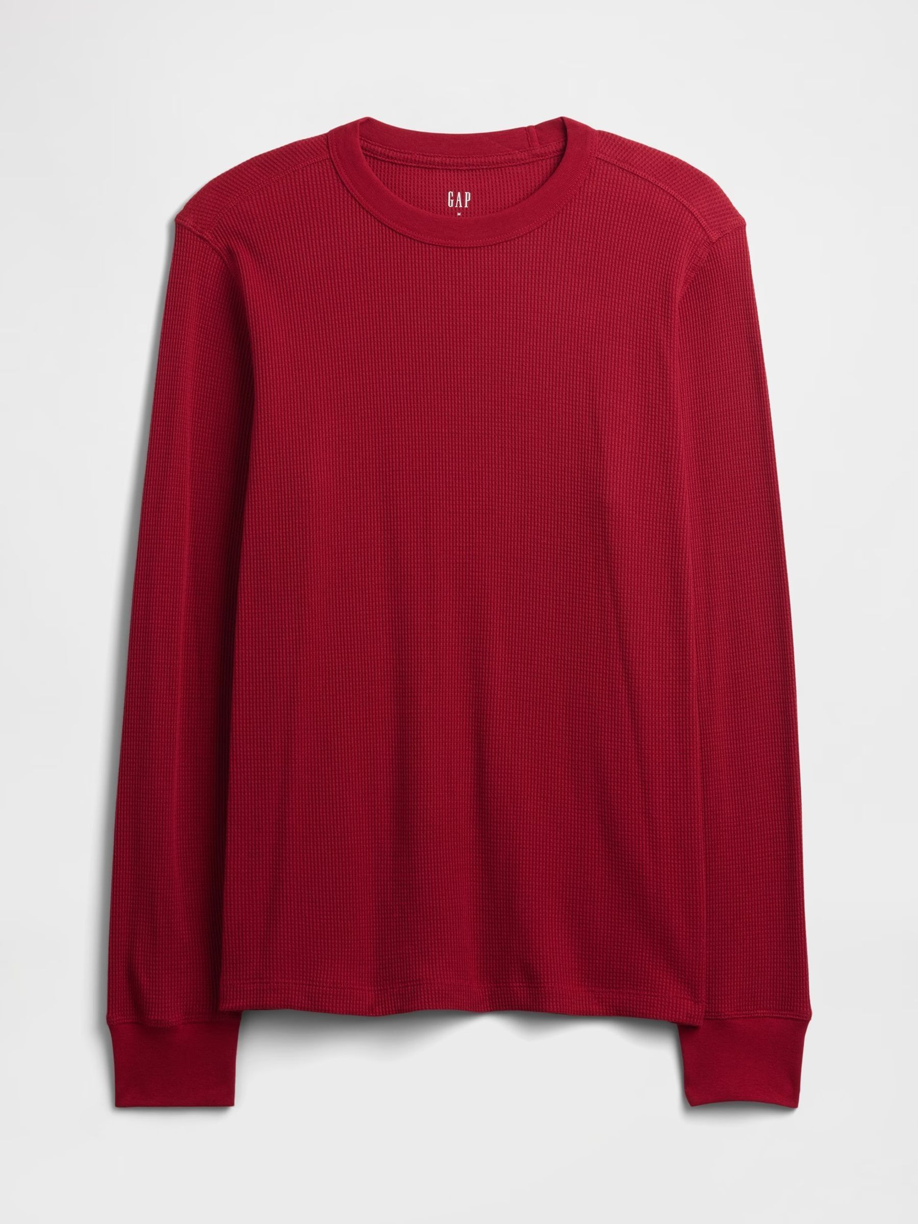 Red Waffle Knit Crew Neck T-Shirt | Gap | GAP UK