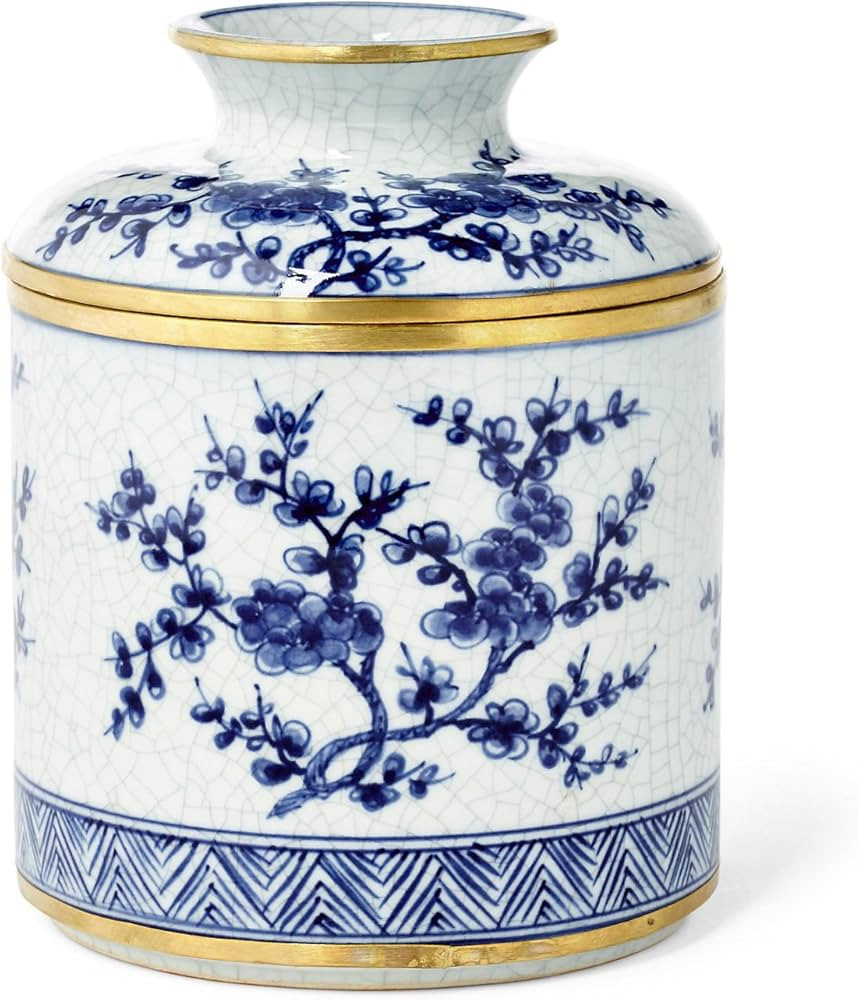 Blue/White Blossom Tissue Box - Cs103 | Amazon (US)