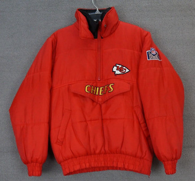 Vintage Kansas City Chiefs Jacket Size S Men's Coat Reversible NFL Pro Player  | eBay | eBay US