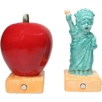 The Big Apple And Lady Liberty New York Salt And Pepper Shakers Set | Wayfair North America
