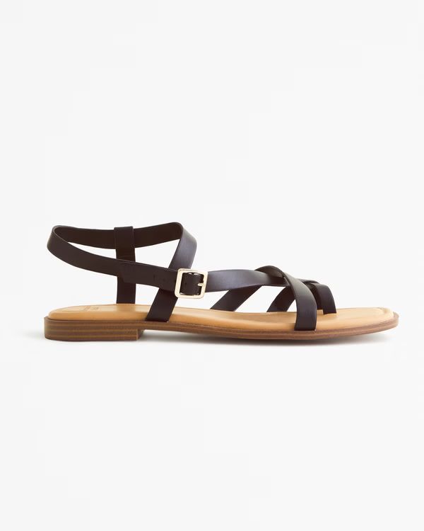 Women's Wide Strappy Slide Sandals | Women's New Arrivals | Abercrombie.com | Abercrombie & Fitch (US)