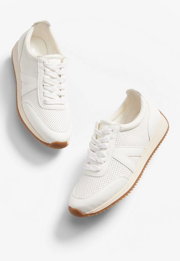 Farah White Trainer Sneaker | Maurices