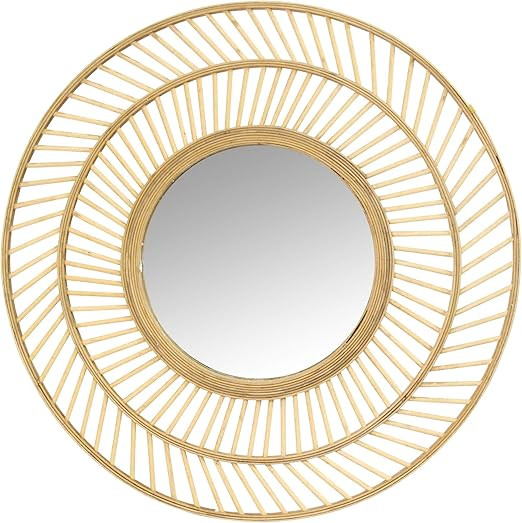 Stratton Home Décor S23821 Mirror, 31.50W X.75D X 31.50H, Natural | Amazon (US)