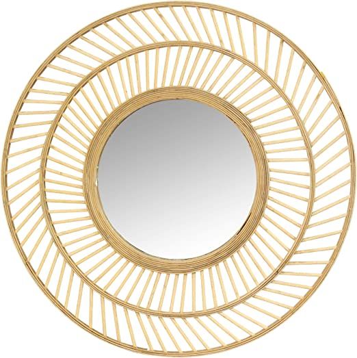 Stratton Home Décor S23821 Mirror, 31.50W X.75D X 31.50H, Natural | Amazon (US)