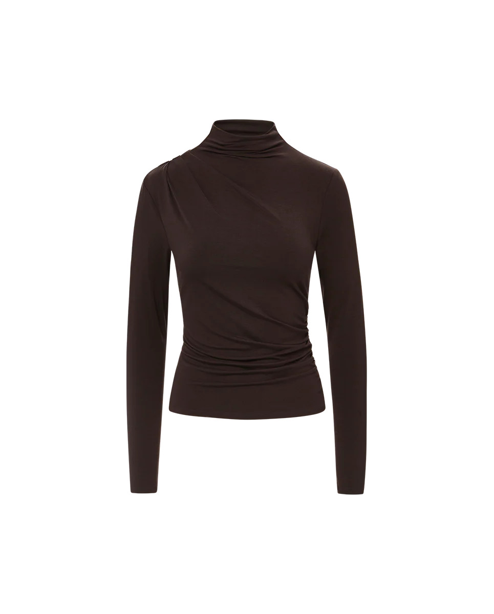 Mylie Top in Dark Chocolate | Veronica Beard | Veronica Beard