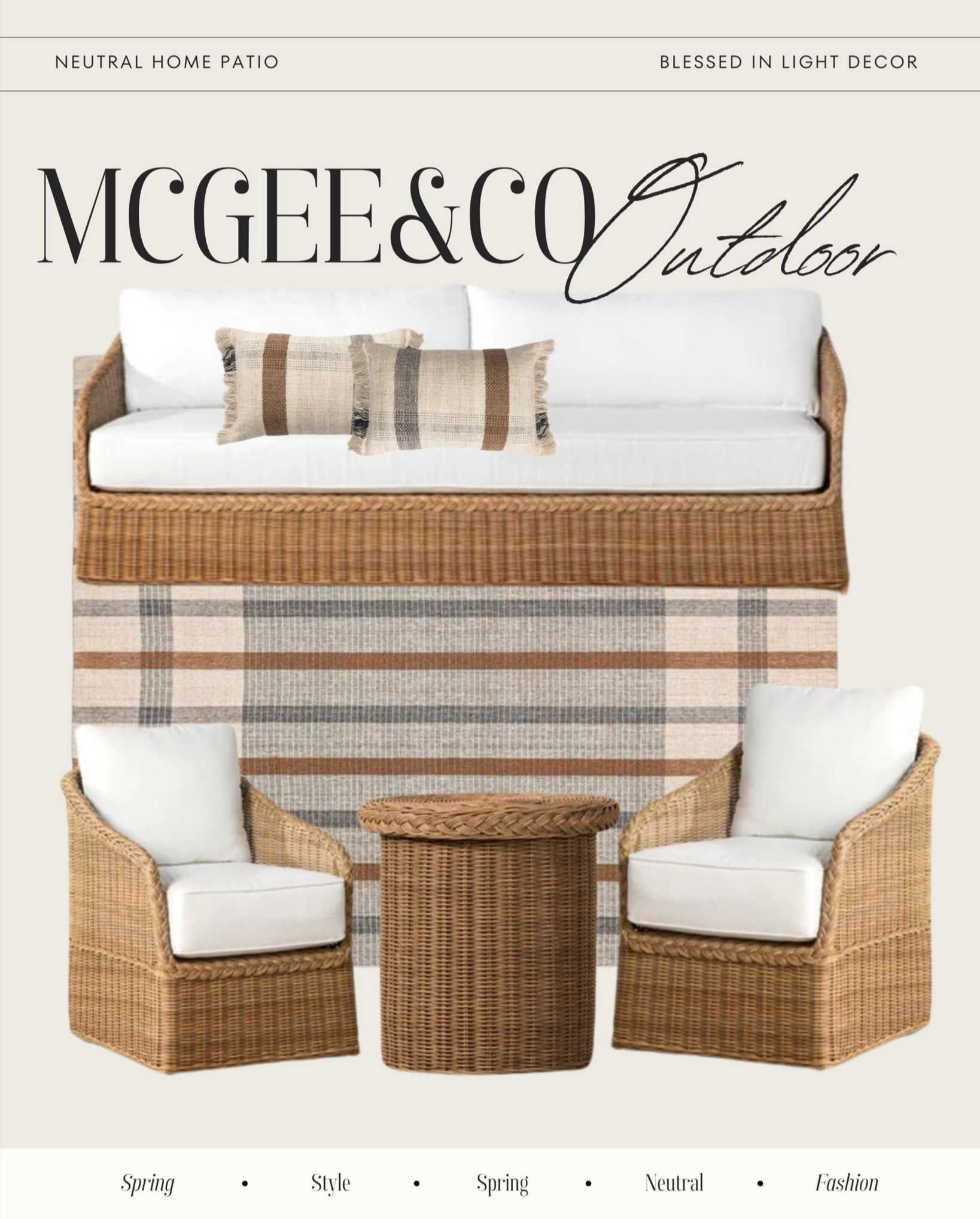 Mcgee & co outdoor patioNeutral home finds#spring2024 #mcgee&co #neutralstyle #neutrals #decoration #outdoors #spring #home #homedecor #neutraldecor 

#LTKSeasonal #LTKhome #LTKU