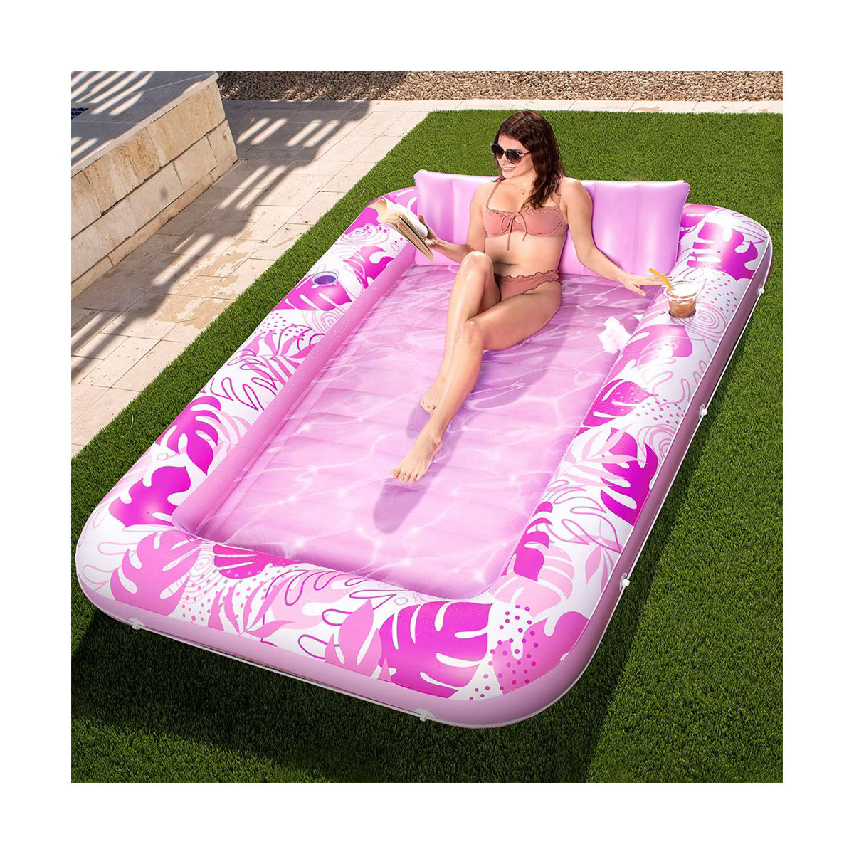 Sloosh 85" x 57" Inflatable Tanning Pool Suntan Lounge Lounger Float for Adults Extra Large Sunta... | Target