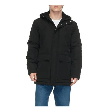 Rokka&Rolla Men's Parka Jacket Winter Coat with Fleece Hood | Walmart (US)