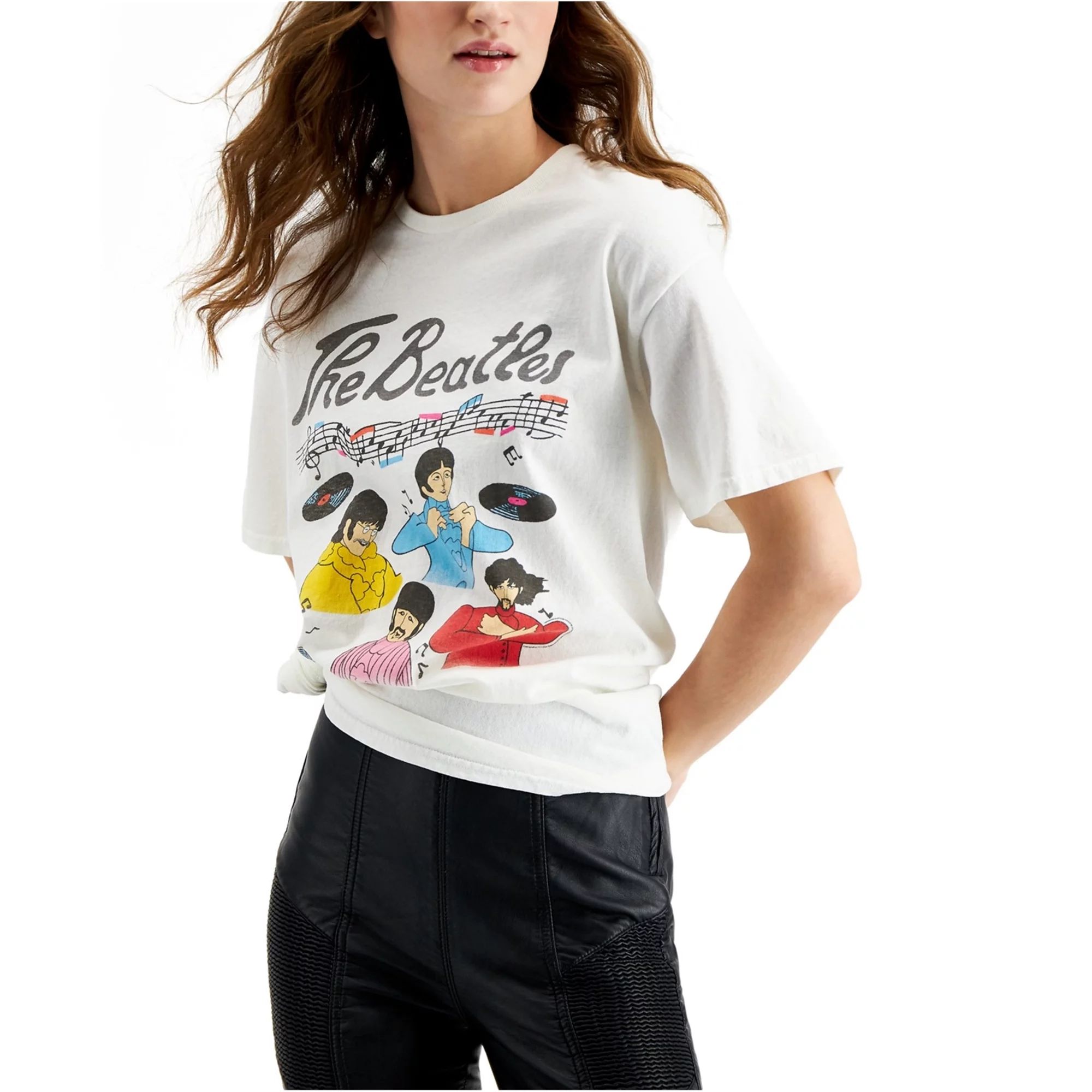 Junk Food Mens The Beatles Graphic T-Shirt, White, Medium | Walmart (US)
