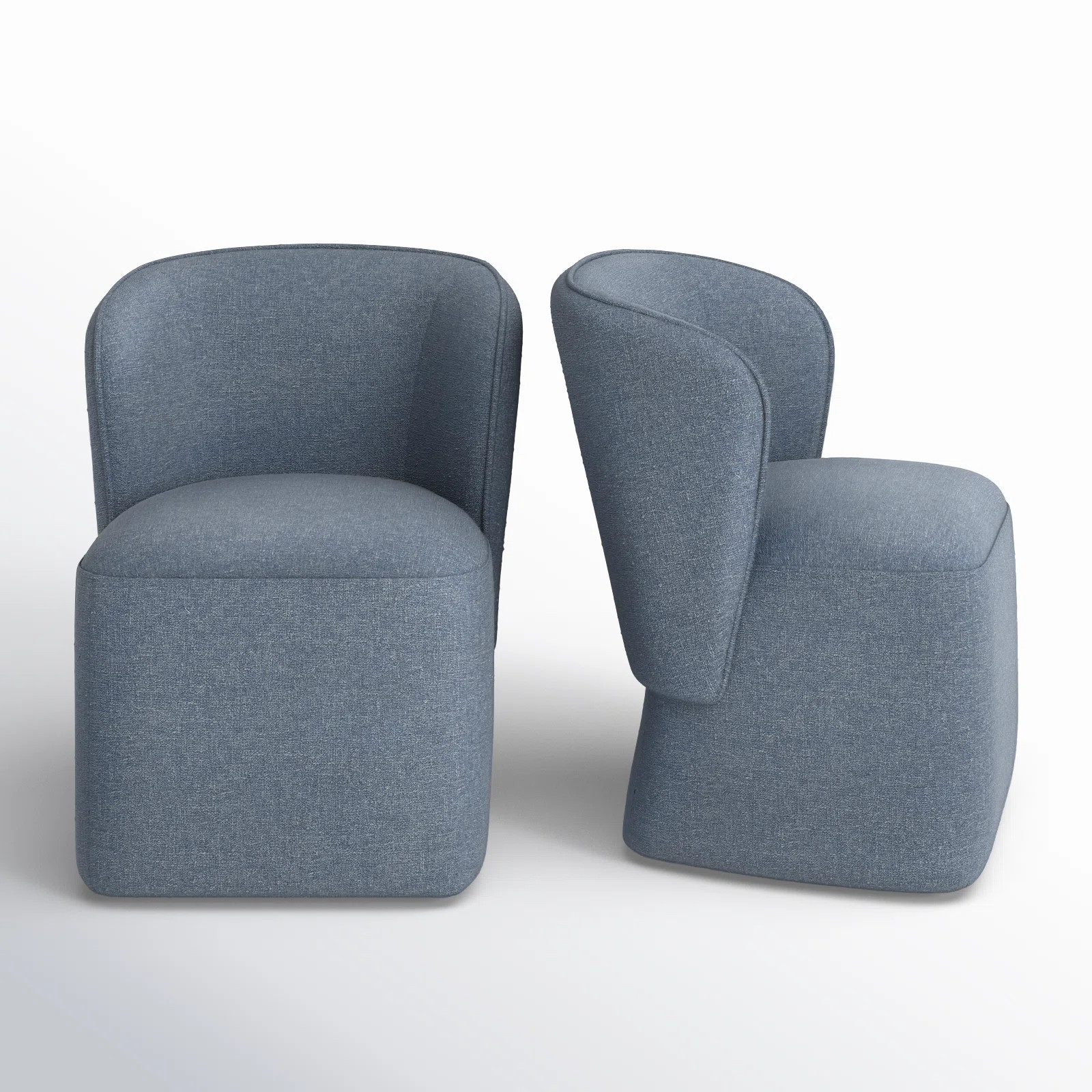 AllModern Niha Upholstered Dining Chair With Caster (Set of 2) & Reviews | Wayfair | Wayfair North America