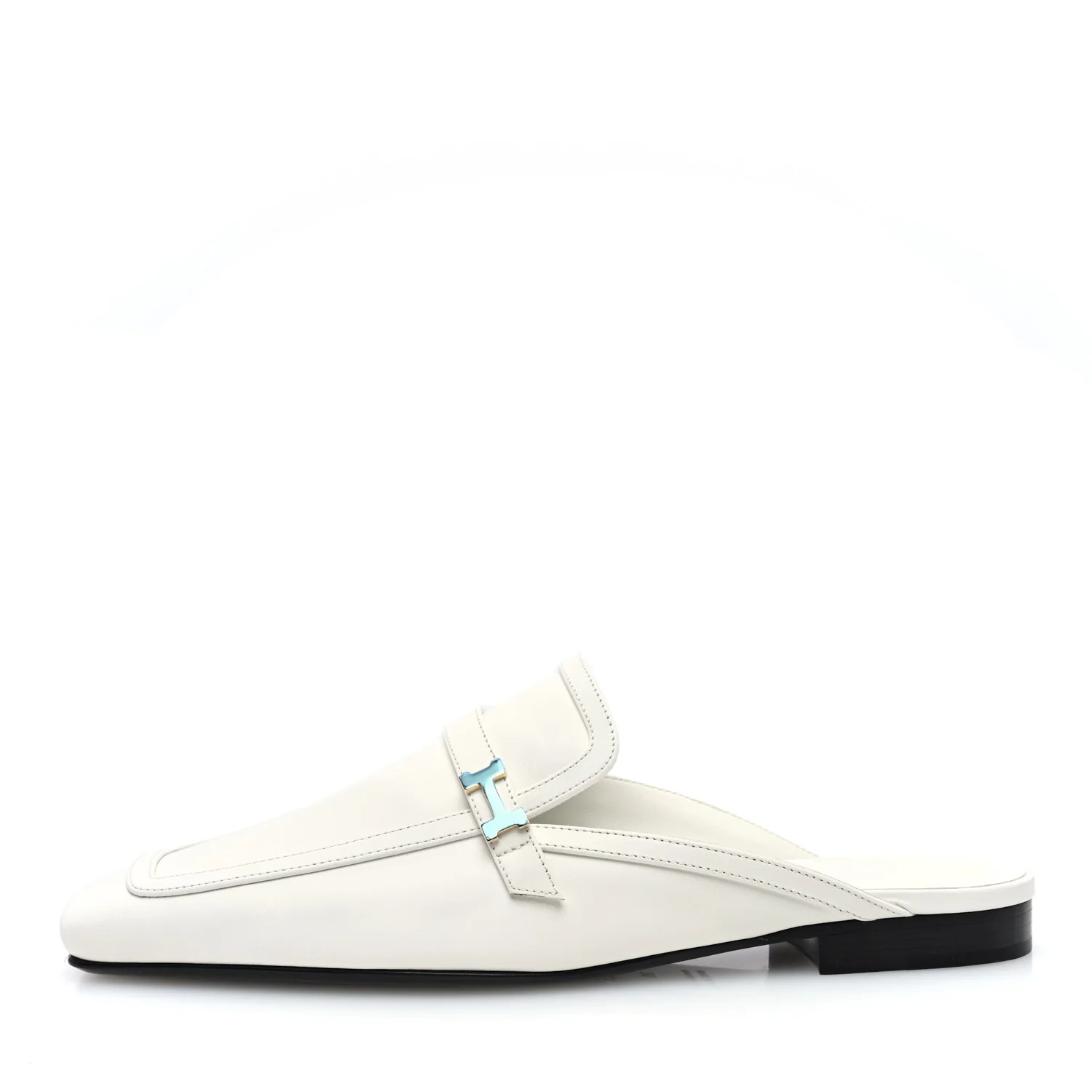 Hermes Calfskin Womens Groupie Mules 39 White 1625861 | FASHIONPHILE (US)