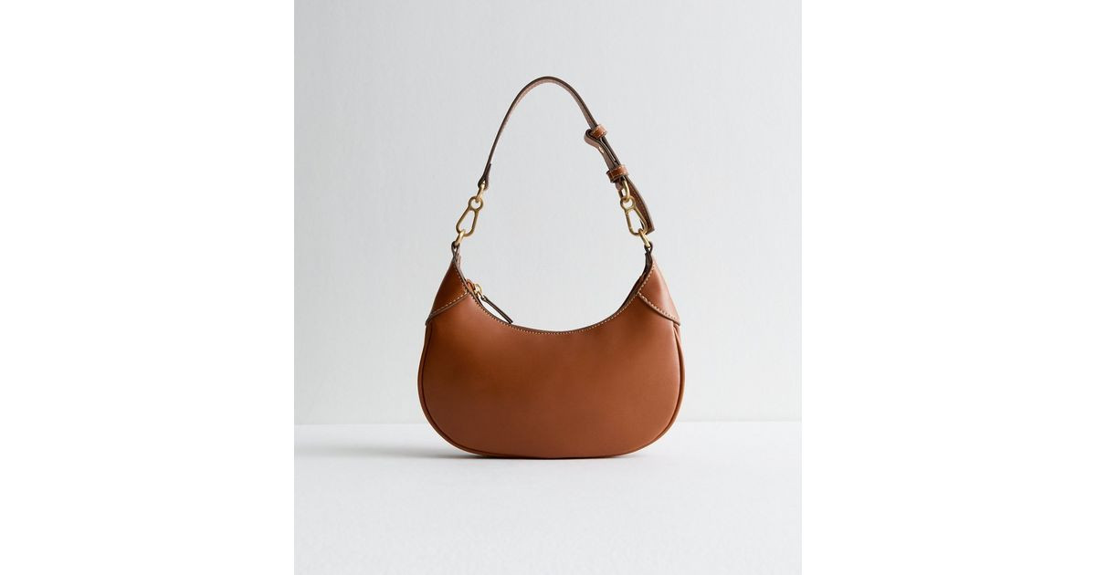 Tan Brown Stitch Detail Mini Shoulder Bag
						
						Add to Saved Items
						Remove from Saved... | New Look (UK)
