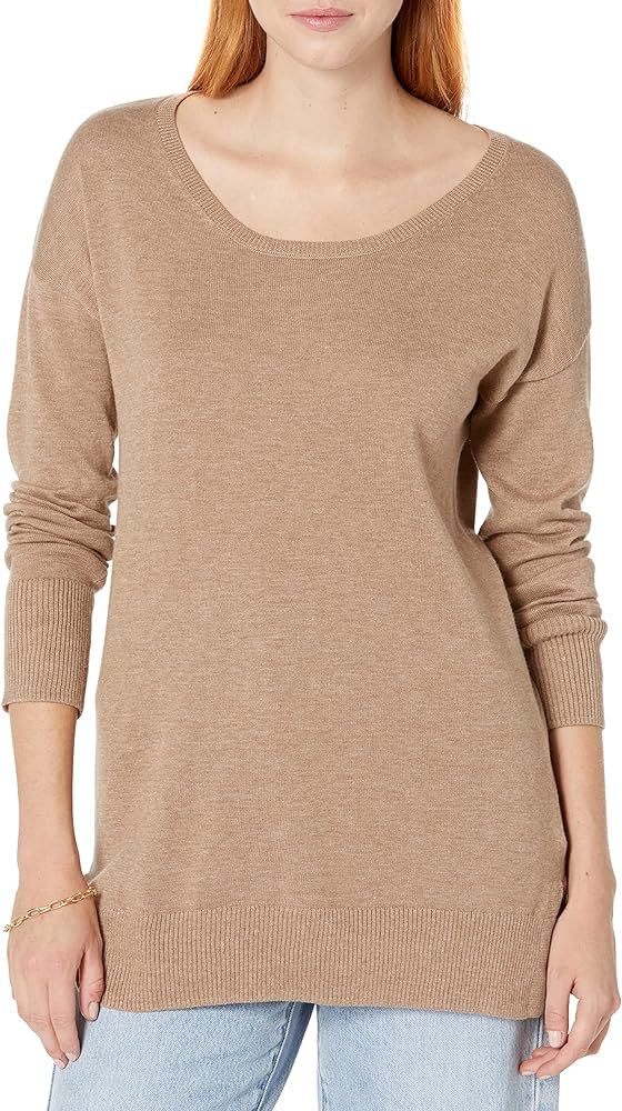 Amazon Essentials Women's Lightweight Long-Sleeve Scoop-Neck Tunic Sweater (Available in Plus Siz... | Amazon (US)