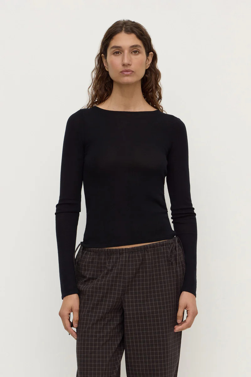 Tatiana Wool Long Sleeve Top | Assembly Label