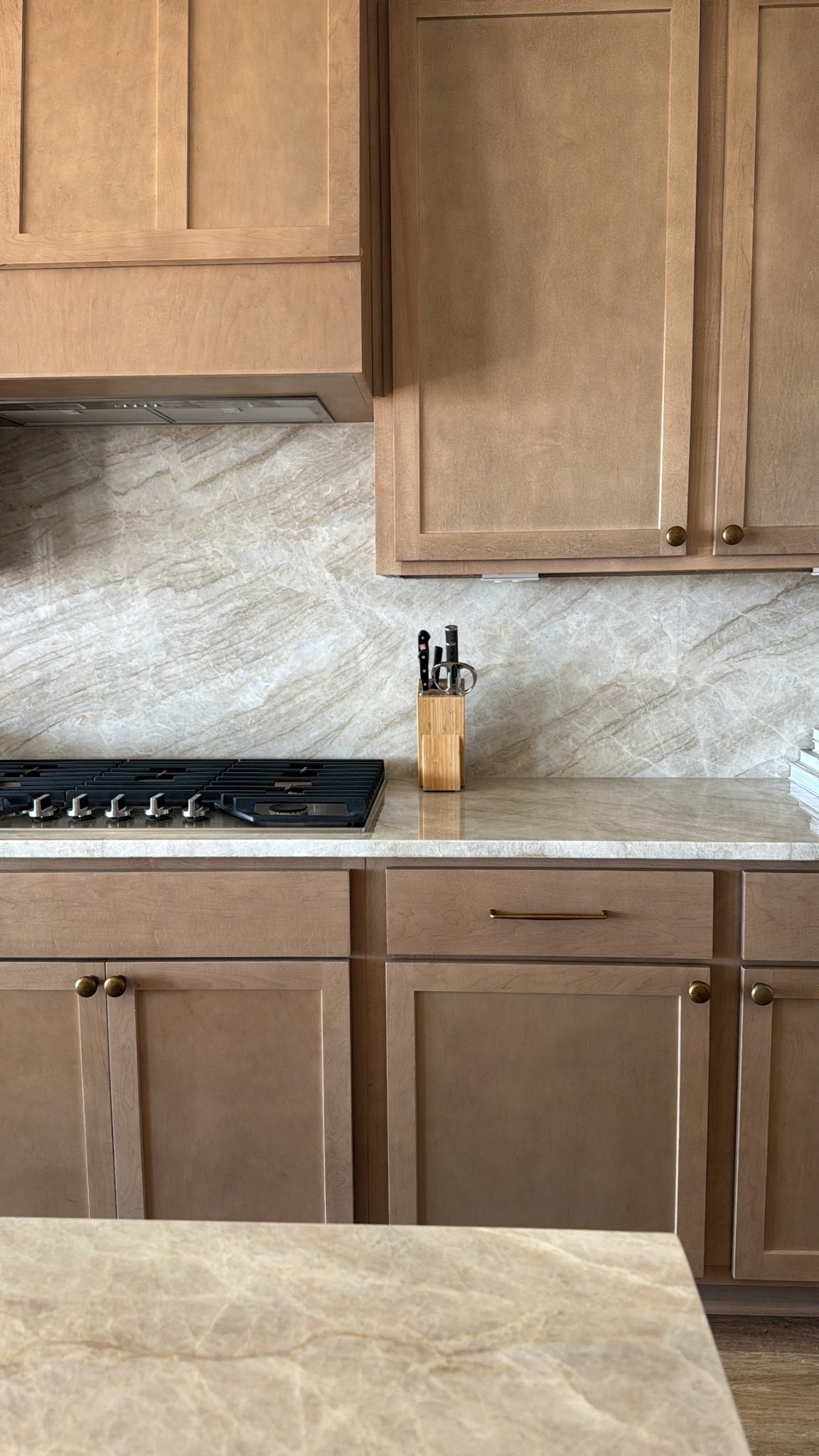 Amazon hardware, antique brass. This is such good quality! I did the 1.5in knobs and the 7.5in handles for the big drawers. 

#LTKHome