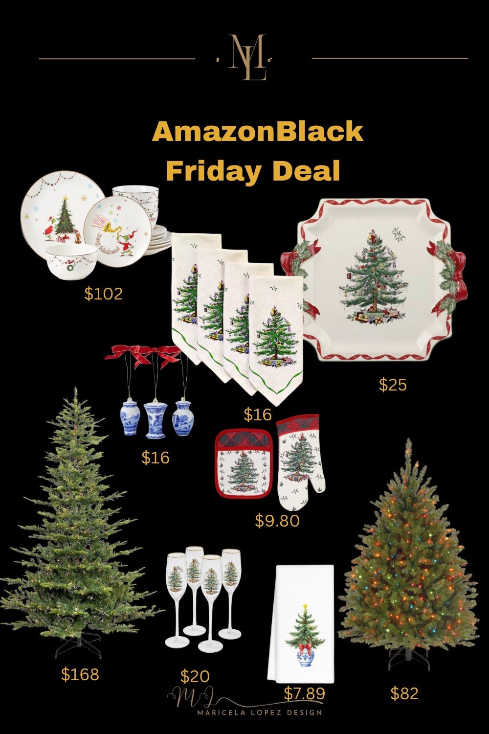 Classic Christmas dinnerware and trees! Get the black Friday deal!  

#LTKGiftGuide #LTKCyberWeek #LTKHoliday