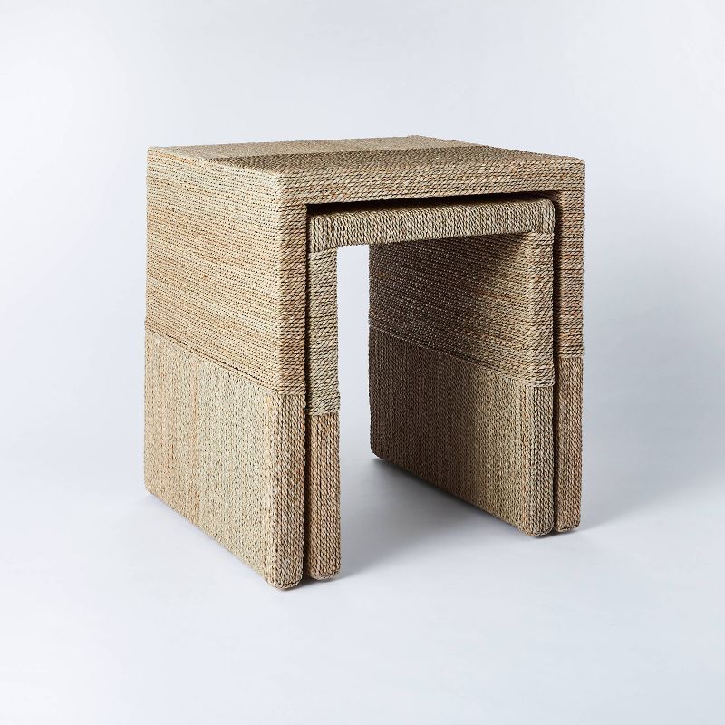 Set of 2 Woven Nesting Tables - Threshold&#8482; designed with Studio McGee | Target