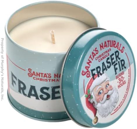 Santa's Naturals Fraser Fir Christmas Candle | Fresh Cut Christmas Tree Fragrance | Sustainably S... | Amazon (US)