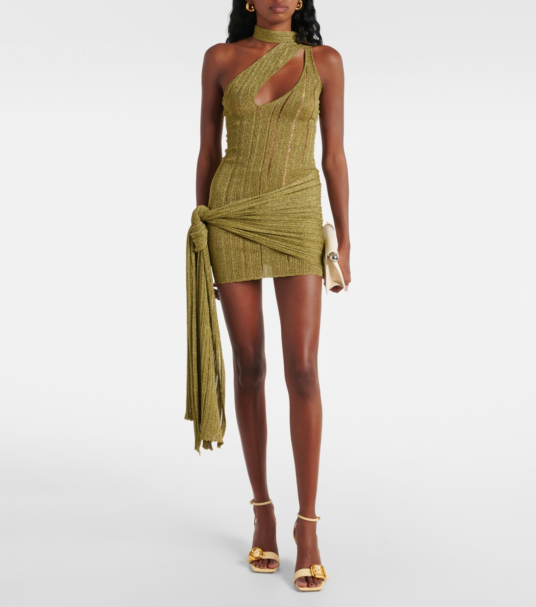 Leia lamé mesh minidress | Mytheresa (US/CA)