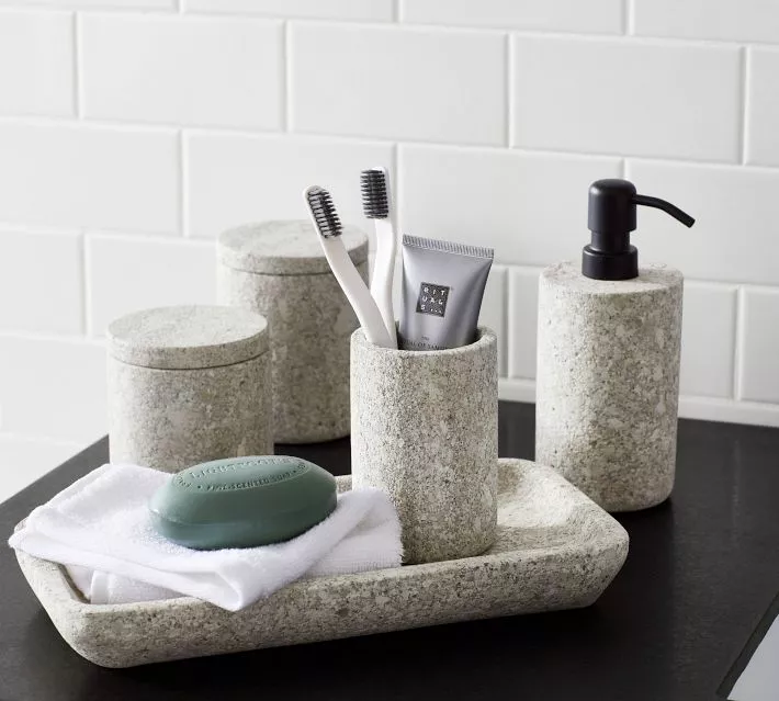 Mason Glazed Stoneware Bathroom Accessories