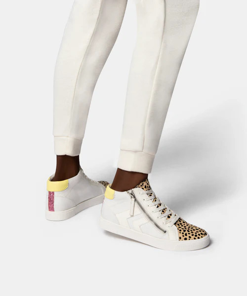 ZOLIE SNEAKERS WHITE MULTI CANVAS | DolceVita.com