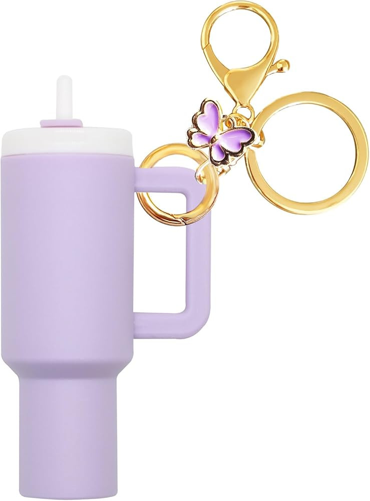 Mini Cup Keychain, Stanley Cup Accessories, School Bag Key Ring Handbag Backpack Charm Lip Balm K... | Amazon (US)