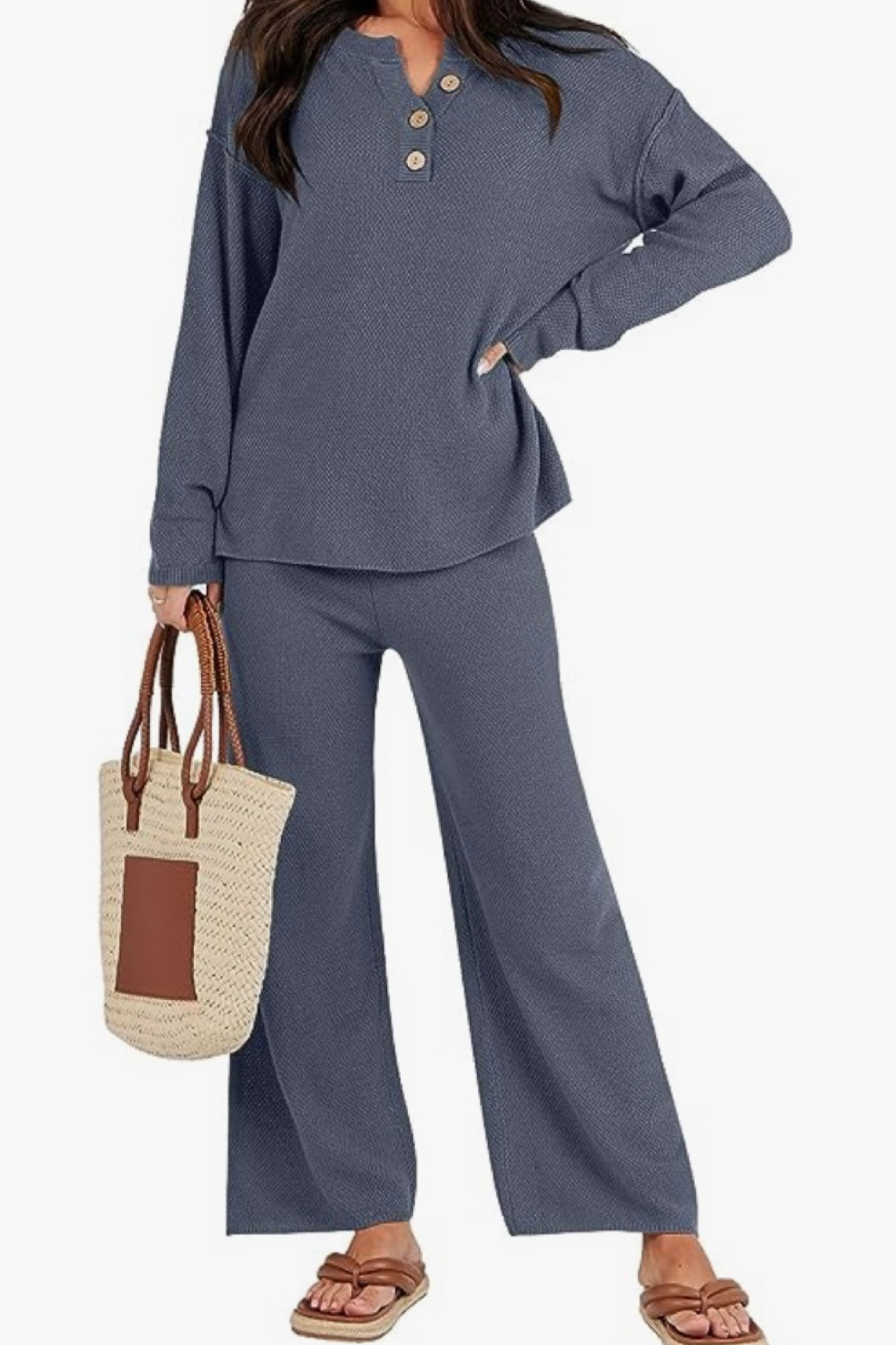 I'm loving this pre fall set from #amazon ! $46 and comes in a ton of colors! Can be worn now and well into early fall! Id recommend ordering true to size or one size down :). 

#LTKunder50 #LTKFind #LTKSeasonal