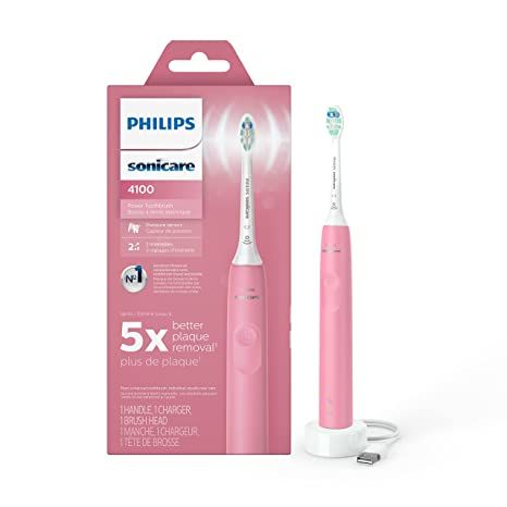 Philips Sonicare 4100 Power Toothbrush, Rechargeable Electric Toothbrush with Pressure Sensor, De... | Amazon (US)