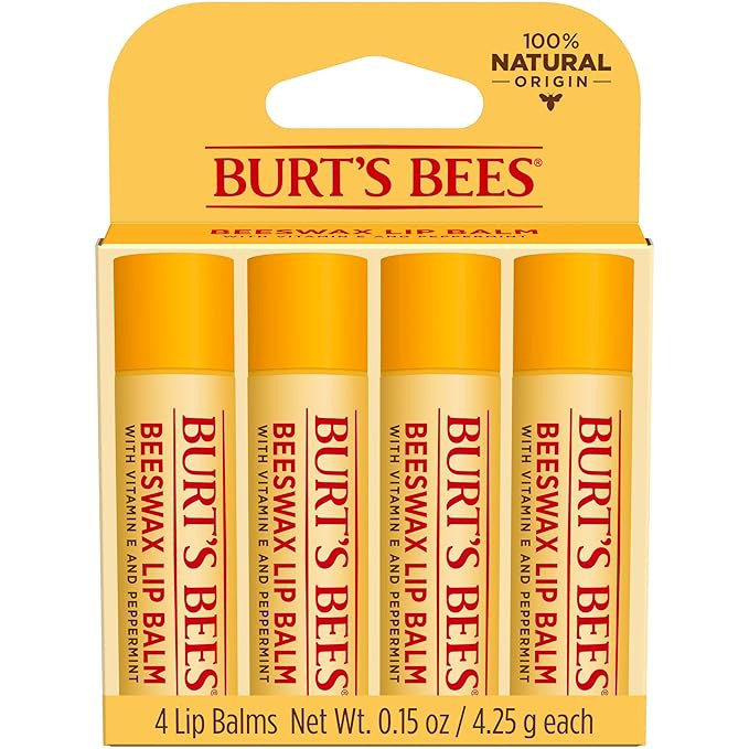 Burt's Bees Lip Balm Stocking Stuffers, Moisturizing Lip Care Holiday Gift, 100% Natural, Origina... | Amazon (US)