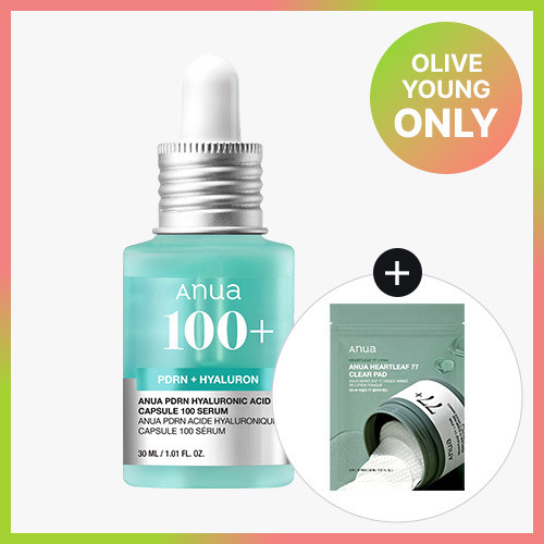 Anua PDRN Hyaluronic Capsule 100 Serum 30ml (+FREE GIFT: Clear Pads 10P) | Olive Young Global
