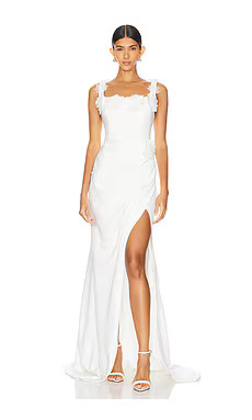 ELLIATT Charlotte Gown in Ivory from Revolve.com | Revolve Clothing (Global)