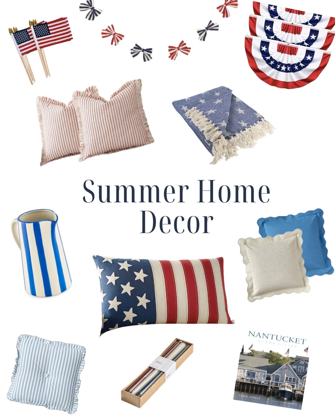 Stars, stripes, and summer style 🇺🇸✨
Our favorite picks for a festive and cozy Summer — think classic red, white & blue, vintage-inspired textures, and porch-perfect accents. Whether you’re hosting a backyard BBQ or just want your home to feel a little more nostalgic this season, these pieces bring all the charm! 

#LTKSummerEdit #LTKHome #LTKFindsUnder50