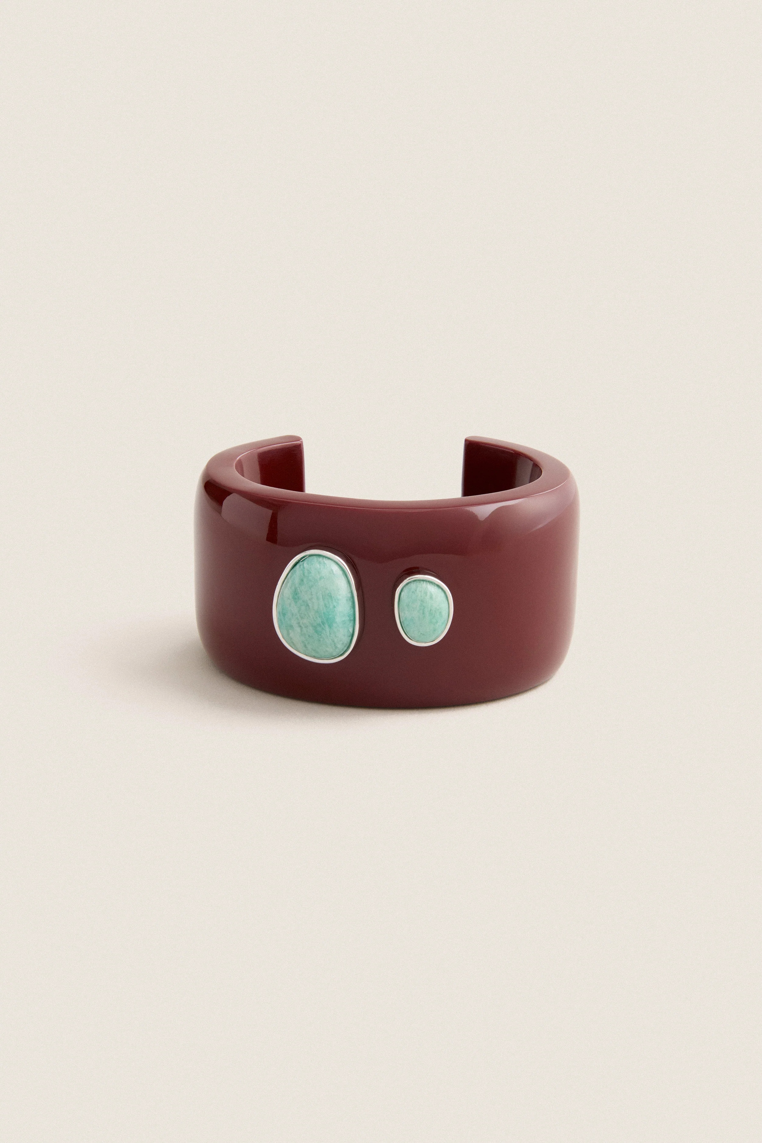 Tuckernuck x Lizzie Fortunato Dark Red Lanna Cuff with Amazonite | Tuckernuck (US)
