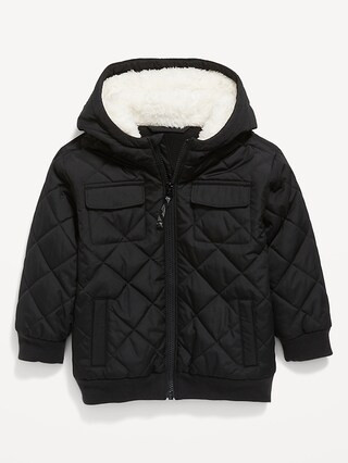 Unisex Hooded Water-Resistant Quilted Jacket for Toddler | Old Navy (US)