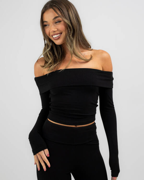 Bella Off Shoulder Long Sleeve Top | City Beach (US)