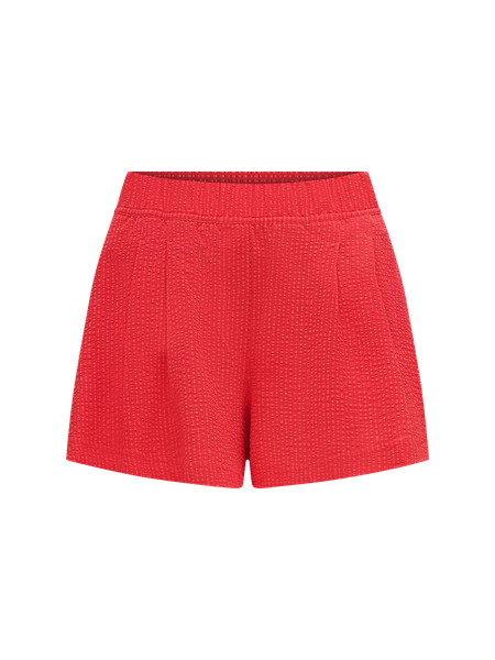 Seersucker WovenAir High-Rise Pleated Short 3.5" | Lululemon (US)