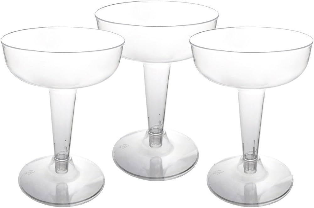 Party Essentials Plastic Champagne Glasses, 20-Count, Clear | Amazon (US)