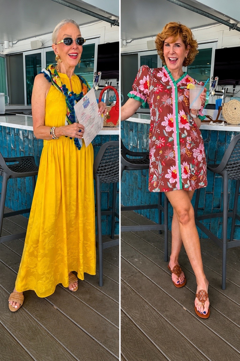 Saint & Sofia yellow floral jacquard halter maxi dress.
Floral mini dress with puffed sleeves

#LTKWorkwear #LTKootd #LTKOver40