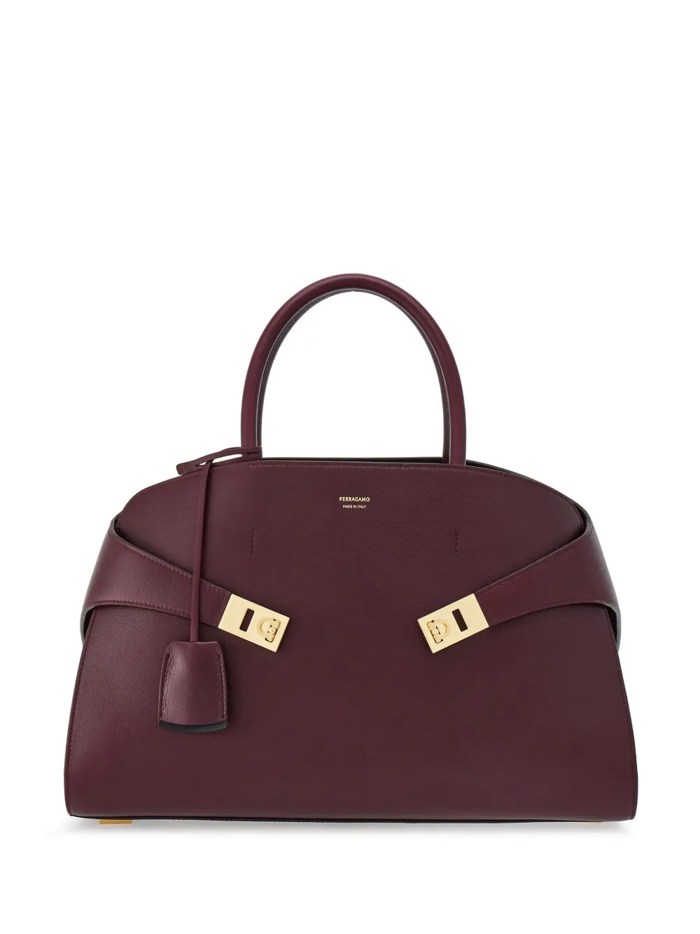 Ferragamo Medium Hug Leather Tote  - Farfetch | Farfetch Global
