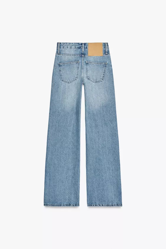 MID-WAIST - SLIM FIT - WIDE LEGZARA WOMAN COLLECTIONMid-waist jeans with belt loops. Five-pocket ... | Zara US