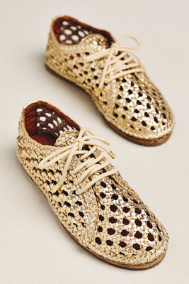 Seychelles Gemini Woven Leather Loafers | Anthropologie (US)
