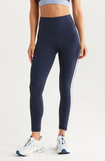 Zella Studio Luxe Colorblock High Waist 7/8 Leggings | Nordstrom | Nordstrom