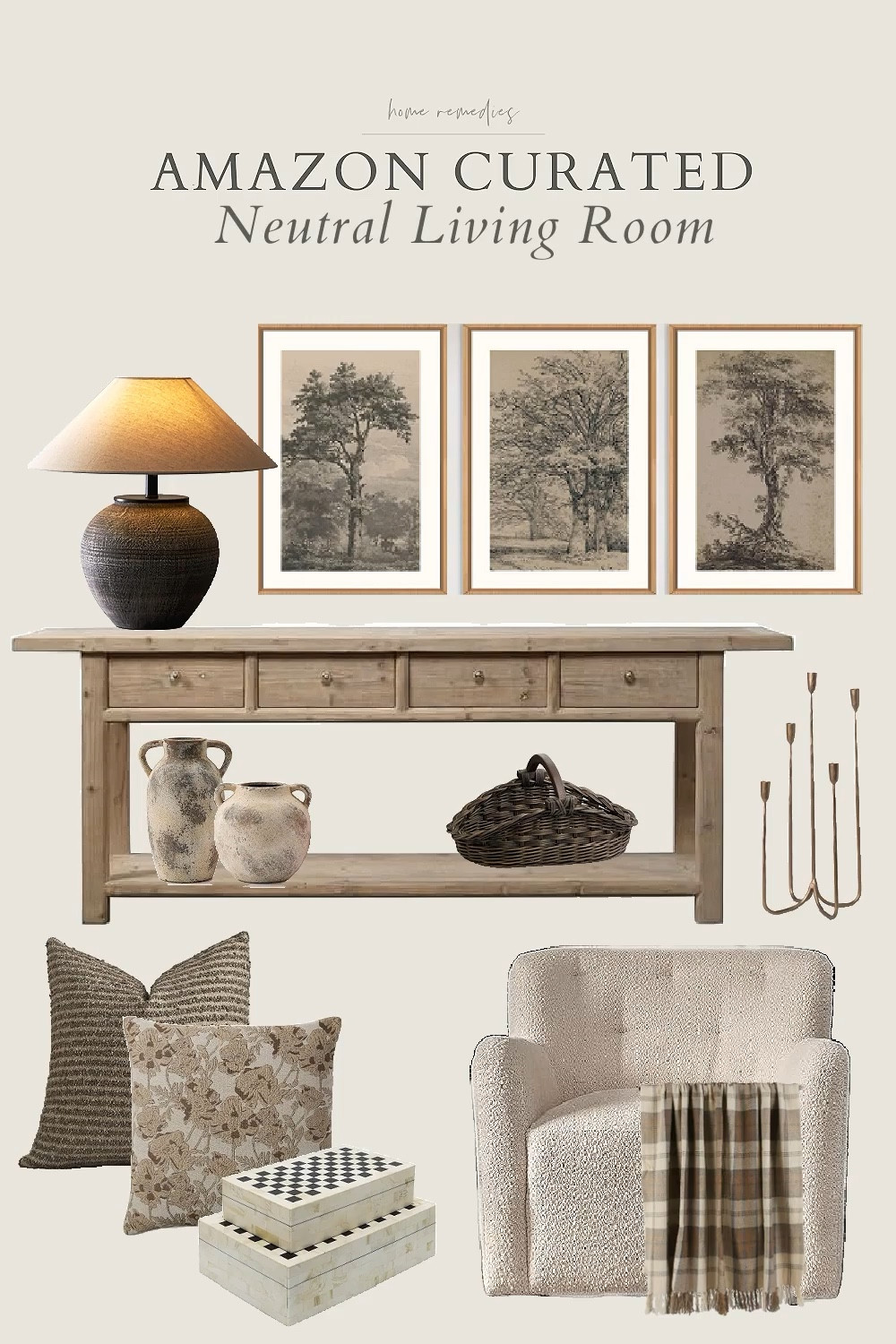 The prettiest styled living room using furniture and decor pieces found on Amazon! Living room, family room, modern organic, modern farmhouse, moody#LTKWatchNow 

#LTKHome #LTKStyleTip #LTKSeasonal