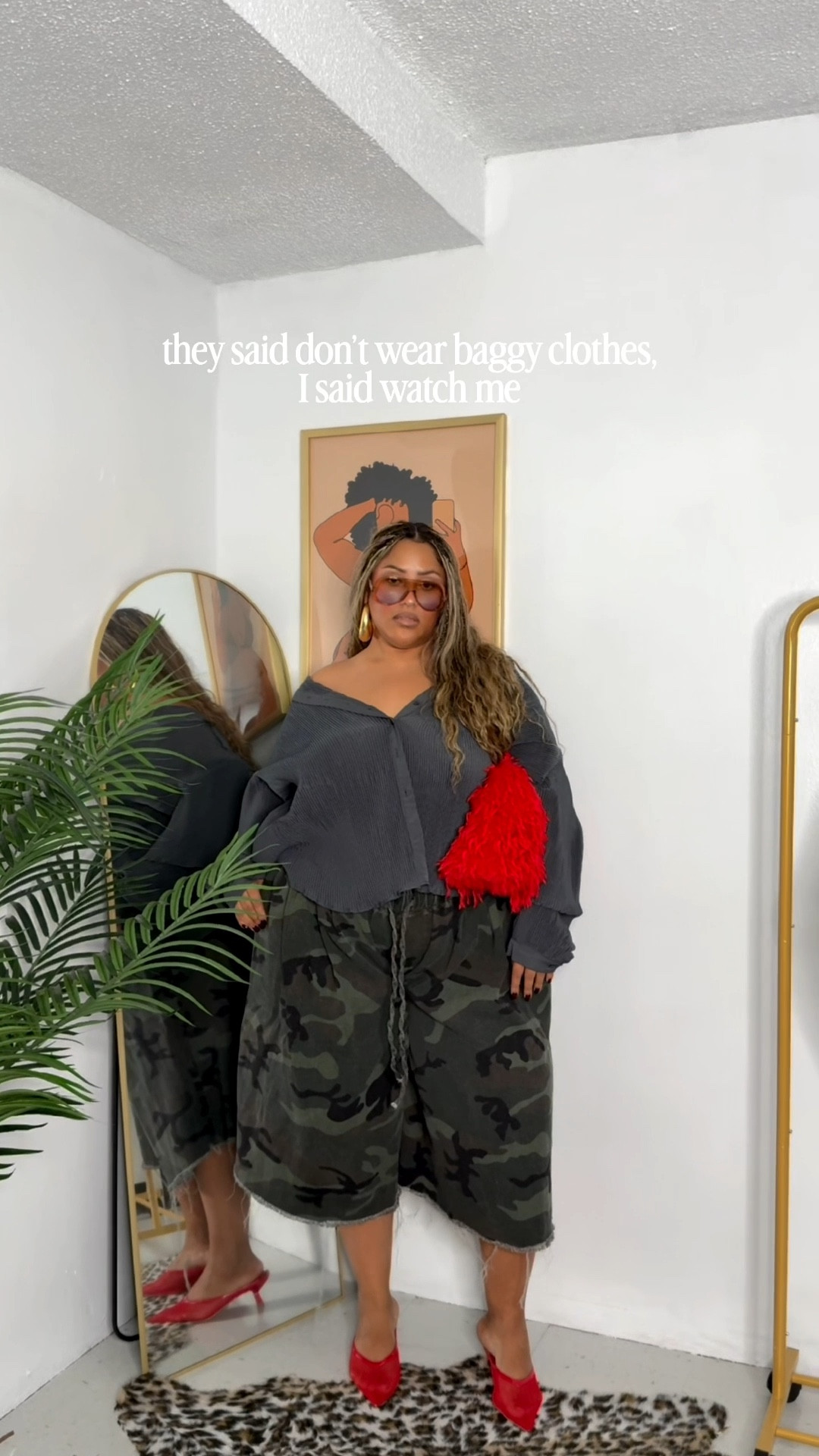 Who said big girls can’t wear baggy clothes?! ….. Earrings are from @ShopKhoi ✨

#LTKPlusSize #LTKFindsUnder100 #LTKSaleAlert