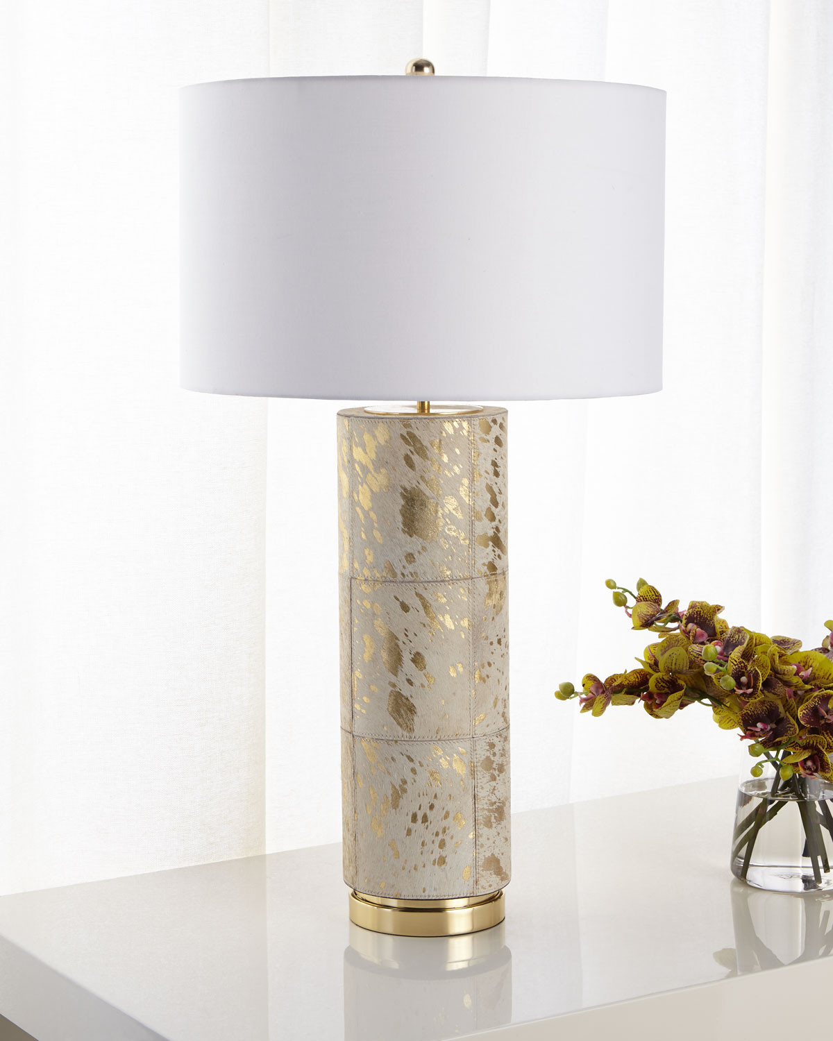 Hair on Hide Table Lamp | Neiman Marcus