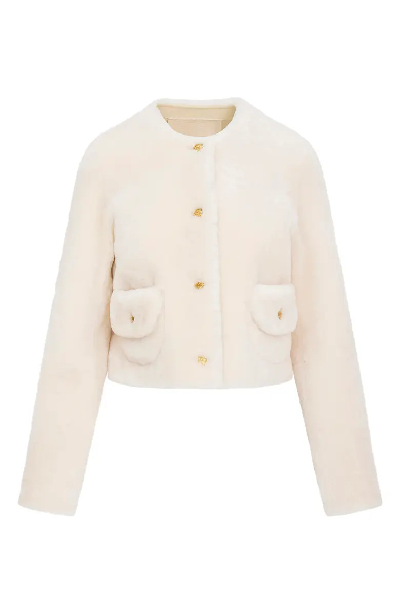 LoveShackFancy Popelka Faux Fur Jacket | Nordstrom | Nordstrom