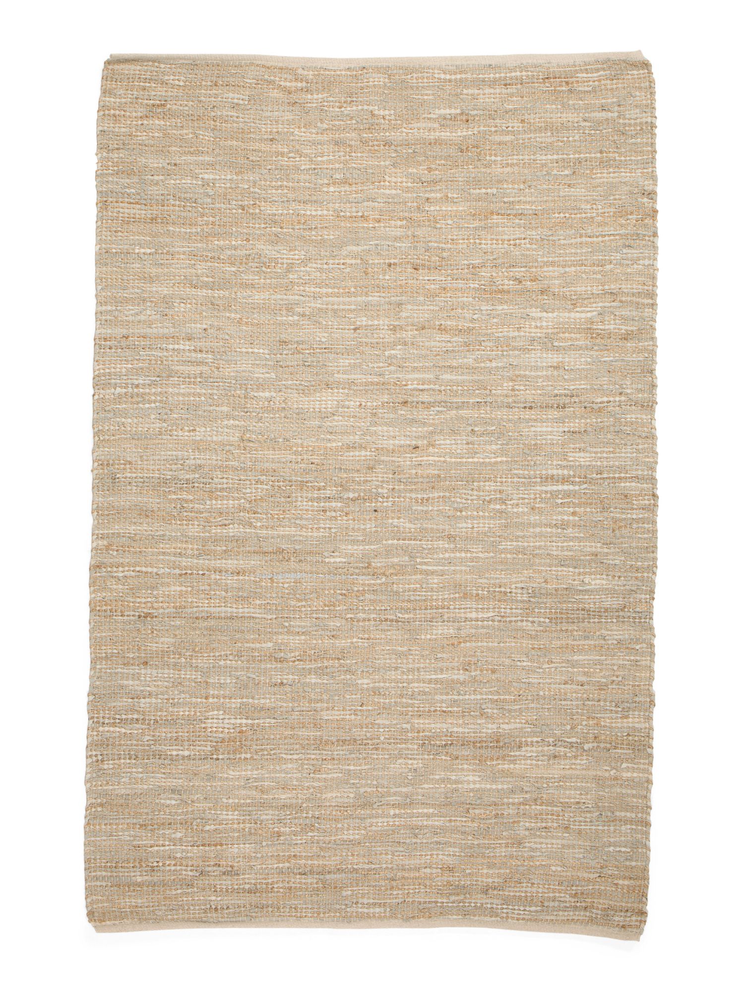 Hand Woven Leather And Jute Rug | TJ Maxx